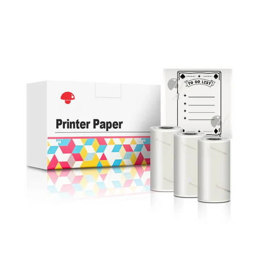 Thermal sticker paper - Transparent - 3 pack