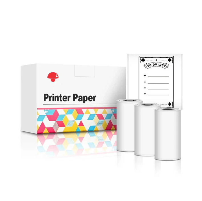 Thermal sticker paper - White - 3 pack